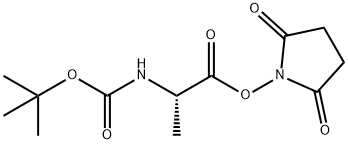 Succinimido (S)-2-[(tert-butoxycarbonyl)amino]propionate Structural