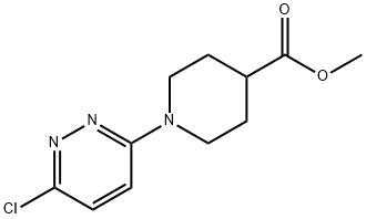 METHYL 1-(6-CHLORO-3-PYRIDAZINYL)-4-PIPERIDINECARBOXYLATE Structural