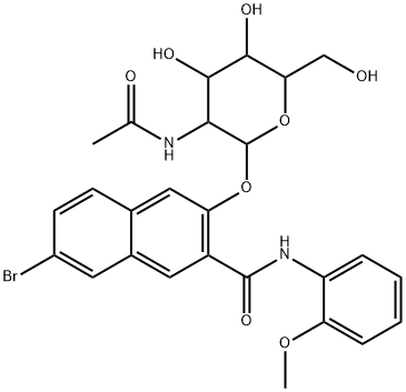 NAPHTHOL AS-BI N-ACETYL-BETA-D-GLUCOSAMINIDE Structural