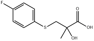 3-[(4-Fluorophenyl)thio]-2-hydroxy-2-methylpropanoic acid Structural