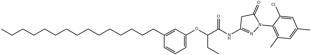 N-(1-(6-chloro-2,4-xylyl)-5-oxo-2-pyrazolin-3-yl)-2-(3-pentadecylphenoxy)butyramide  