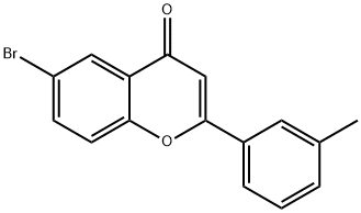 6-BROMO-3'-METHYLFLAVONE Structural