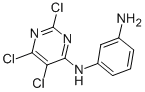 4-(m-aminoanilino)-2,5,6-trichloropyrimidine  