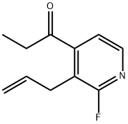 1-(2-Fluoro-3-(2-propenyl)-4-pyridinyl)-1-propanone Structural