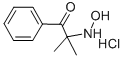 2-(HYDROXYAMINO)-2-METHYL-1-PHENYLPROPAN-1-ONE HYDROCHLORIDE Structural