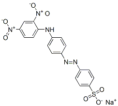 4-[[4-[(2,4-Dinitrophenyl)amino]phenyl]azo]benzenesulfonic acid sodium salt Structural