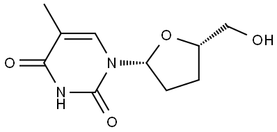 1-[5β-(Hydroxymethyl)tetrahydrofuran-2β-yl]-5-methyluracil