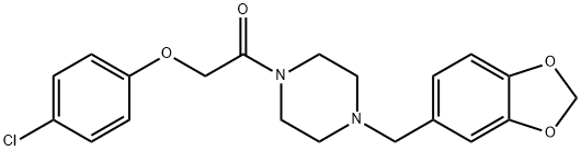 1-(2-[4-Chlorophenoxy]acetyl)-4-(3,4-methylenedioxybenzyl)piperazine