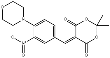 2,2-DIMETHYL-5-[(4-MORPHOLINO-3-NITROPHENYL)METHYLENE]-1,3-DIOXANE-4,6-DIONE Structural