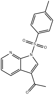 Ethanone, 1-[1-[(4-methylphenyl)sulfonyl]-1H-pyrrolo[2,3-b]pyridin-3-yl]- Structural