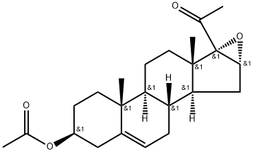 16,17-Epoxypregnenolone acetate Structural