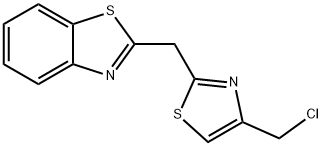 2-([4-(CHLOROMETHYL)-1,3-THIAZOL-2-YL]METHYL)-1,3-BENZOTHIAZOLE Structural