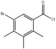 5-BROMO-2,3,4-TRIMETHYLBENZOYL CHLORIDE Structural