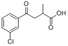 2-METHYL-4-OXO-4-(3'-CHLOROPHENYL)BUTYRIC ACID Structural