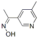 Ethanone, 1-(5-methyl-3-pyridinyl)-, oxime (9CI) Structural