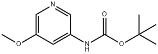 N-BOC-3-AMINO-5-METHOXYPYRIDINE Structural