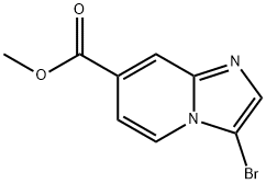 methyl 3-bromoH-imidazo[1,2-a]pyridine-7-carboxylate Structural