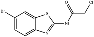 N-(6-BROMO-BENZOTHIAZOL-2-YL)-2-CHLORO-ACETAMIDE Structural