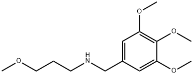 N-(3-methoxypropyl)-3,4,5-trimethoxybenzylamine Structural