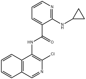 N-(3-CHLORO-4-ISOQUINOLINYL)-2-(CYCLOPROPYLAMINO)-3-PYRIDINECARBOXAMIDE