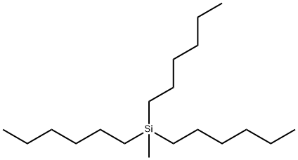 methyltri-n-hexylsilane Structural