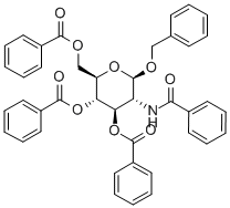 BENZYL-2-BENZAMIDO-3,4,6-TRI-O-BENZOYL-2-DEOXY-BETA-D-GLUCOPYRANOSIDE Structural