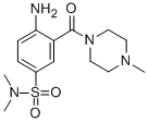 4-amino-N,N-dimethyl-3-(4-methylpiperazine-1-carbonyl)benzenesulfonamide Structural