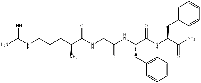 Arg-gly-phe-phe-NH2 Structural