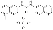 6,6'-(carbonyldiimino)bis[1-methylquinolinium] sulphate Structural