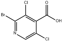 2-BROMO-3,5-DICHLOROISONICOTINIC ACID Structural