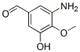 Benzaldehyde, 3-amino-5-hydroxy-4-methoxy- (9CI) Structural