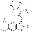 BENZO[B]THIOPHEN-2(3H)-ONE, 5,6-DIMETHOXY-3-[(2,3,4-TRIMETHOXYPHENYL)METHYLENE]-