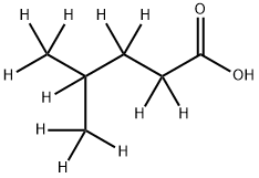 4-METHYLPENTANOIC-D11 ACID Structural