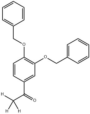 3',4'-DIBENZYLOXYACETO-D3-PHENONE Structural