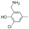Phenol,  2-(aminomethyl)-6-chloro-4-methyl- Structural