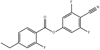 Benzoic acid, 4-ethyl-2-fluoro-, 4-cyano-3,5-difluorophenyl ester Structural