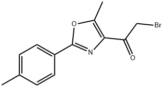 2-BROMO-1-(5-METHYL-2-P-TOLYL-OXAZOL-4-YL)-ETHANONE Structural