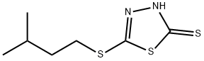 5-(3-Methyl-butylsulfanyl)-[1,3,4]thiadiazole-2-thiol Structural