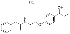alpha-ethyl-4-[2-[(1-methyl-2-phenylethyl)amino]ethoxy]benzyl alcohol hydrochloride 