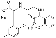 sodium [[alpha,alpha'-(ethylenediimino)bis[2-hydroxy-5-methylbenzene-1-acetato]](4-)]ferrate(1-)          