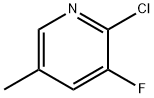 2-Chloro-3-fluoro-5-methylpyridine Structural