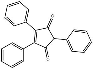 4-Cyclopentene-1,3-dione, 2,4,5-triphenyl- Structural