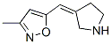 Isoxazole, 3-methyl-5-[(Z)-3-pyrrolidinylidenemethyl]- (9CI) Structural
