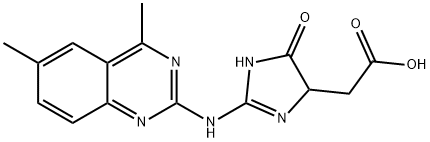 [2-(4,6-DIMETHYL-QUINAZOLIN-2-YLAMINO)-5-OXO-4,5-DIHYDRO-1H-IMIDAZOL-4-YL]-ACETIC ACID Structural