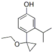 Phenol, 4-(1-ethoxycyclopropyl)-3-(1-methylethyl)- (9CI) Structural