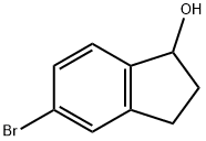 5-Bromo-2,3-dihydro-1H-inden-1-ol Structural