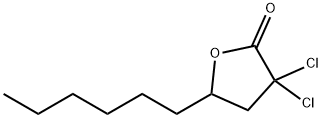 3,3-dichloro-5-hexyldihydrofuran-2(3H)-one Structural