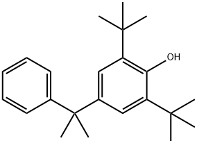 2,6-bis(tert-butyl)-4-(1-methyl-1-phenylethyl)phenol Structural