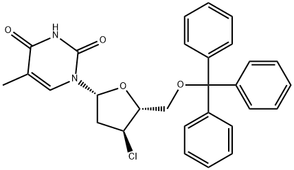 3'-CHLORO-3'-DEOXY-5'-O-TRITYLTHYMIDINE