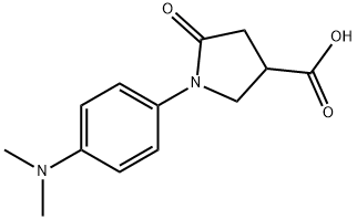 1-(4-DIMETHYLAMINO-PHENYL)-5-OXO-PYRROLIDINE-3-CARBOXYLIC ACID Structural